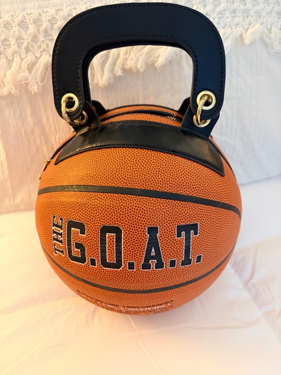 Handbags - The G.O.A.T. Basketball Tote Bag - Orange with Black Handles